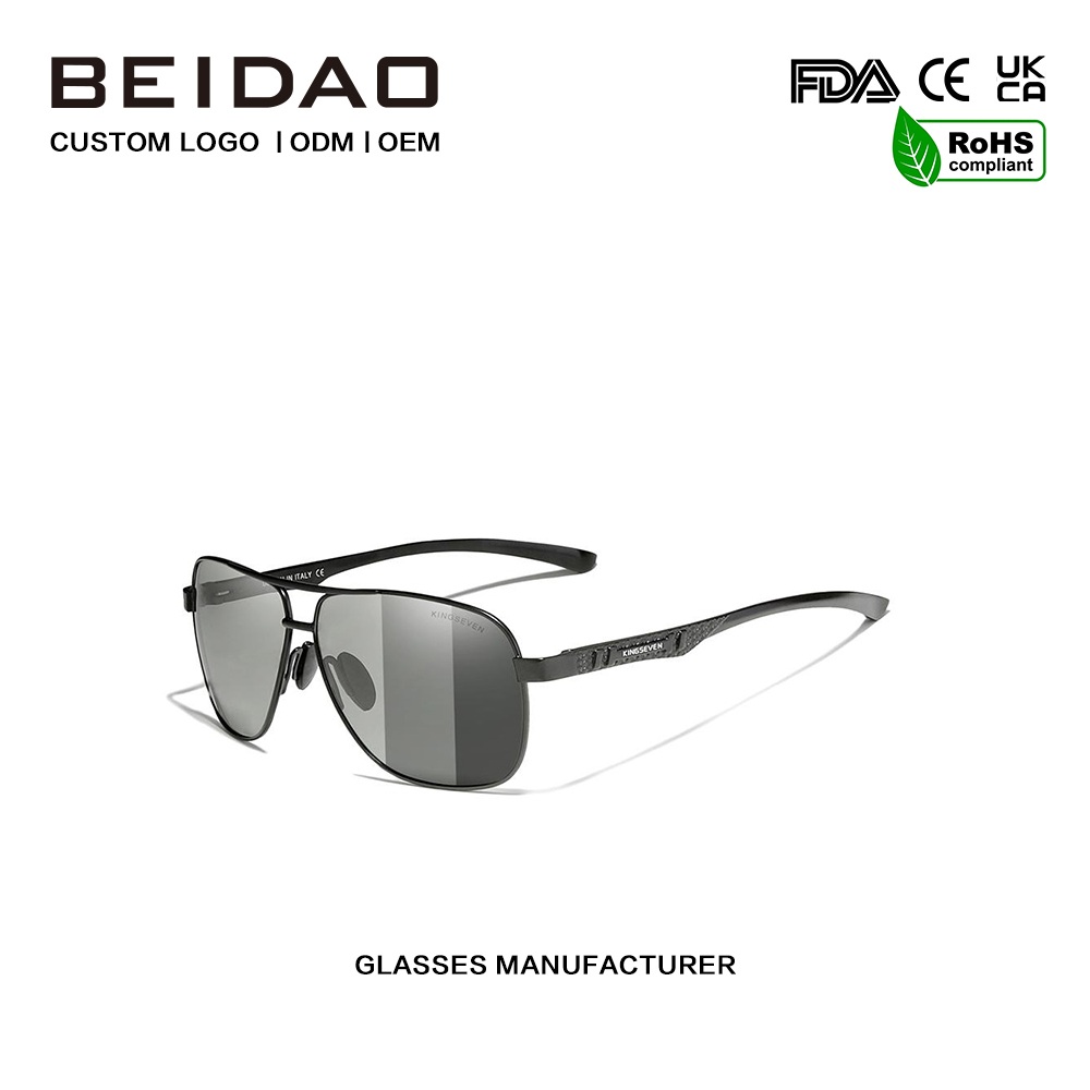 フォトクロミックハンドメイド偏光サングラス