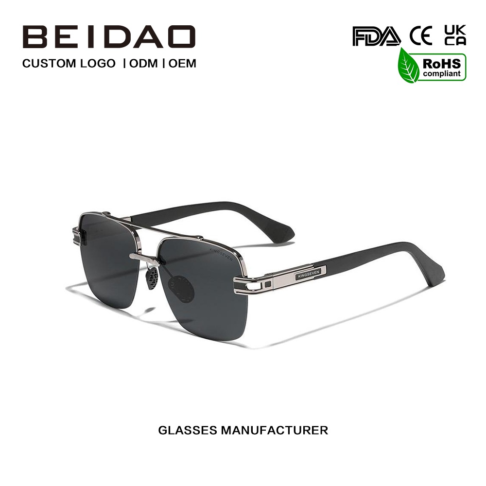 スクエア シェード カラフル レトロ 偏光サングラス